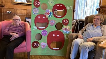 Surrey care home celebrate Red Nose Day